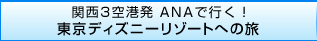 関西3空港発 ANAで行く！気軽に東京ディズニーリゾートへの旅
