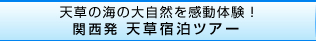 天草の海の大自然を感動体験！関西発 天草エアラインで行く天草宿泊ツアー