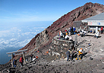 吉田口登山道登頂イメージ写真